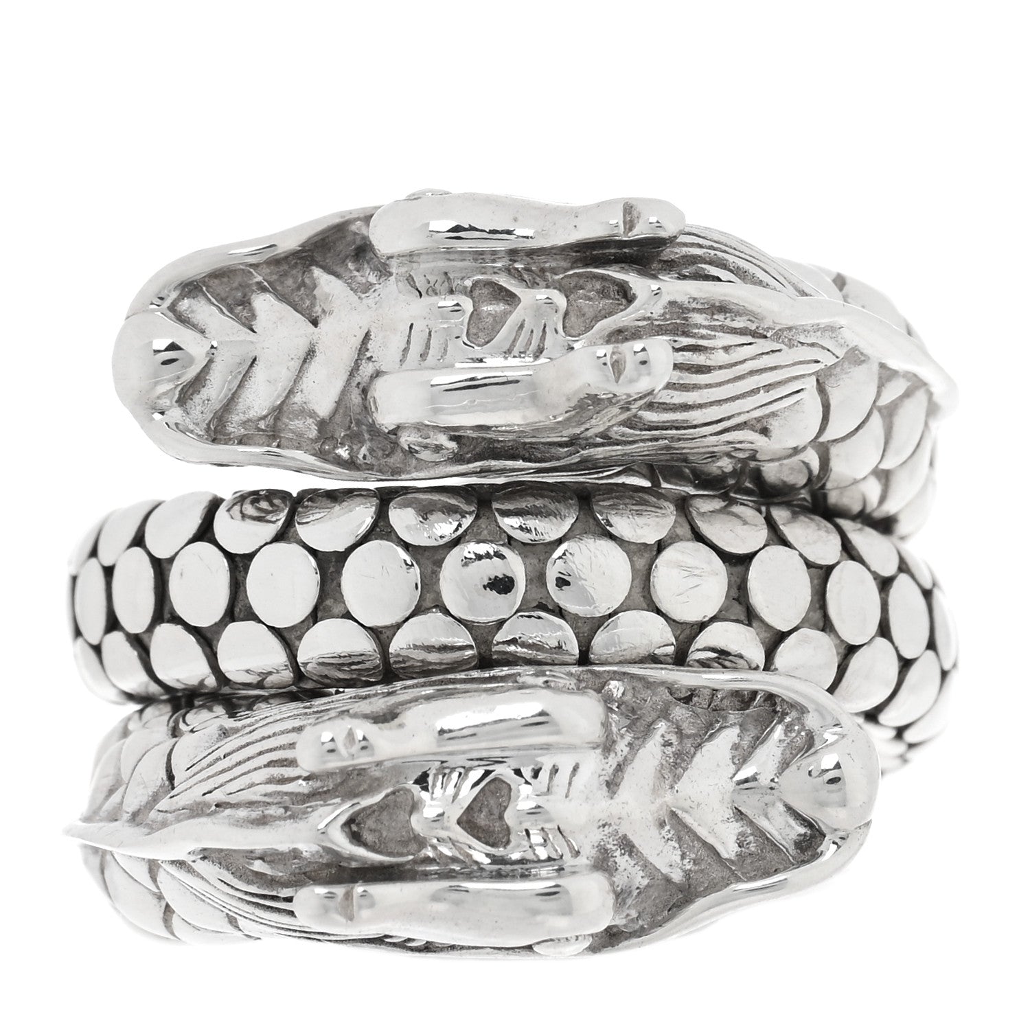 John Hardy Sterling Silver Legends Naga Dragon Coil Ring 57 8 1 of 4