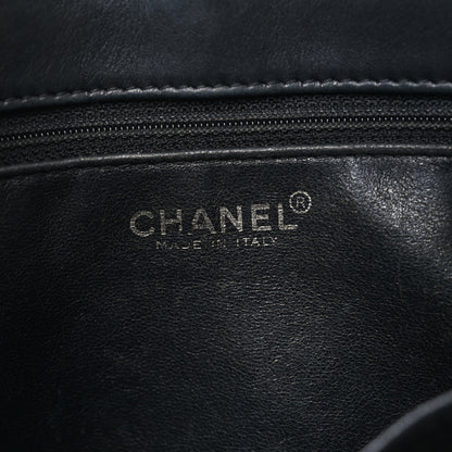 Chanel Calfskin Stitched Chocolate Bar Shopping Tote Black 6 of 11
