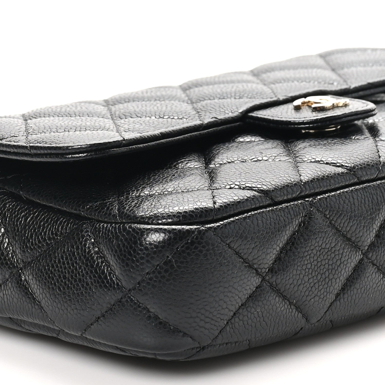 Chanel Caviar Quilted Flap Phone Holder With Chain Black 11 of 13
