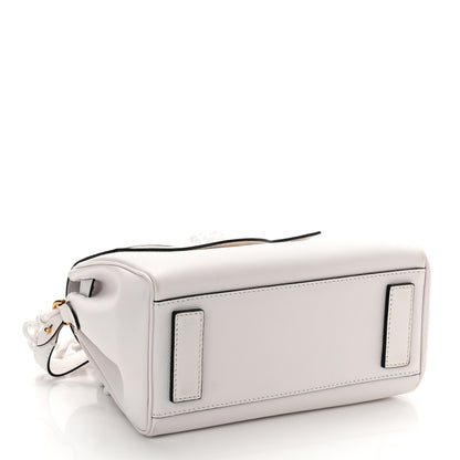 Versace Calfskin Medium La Medusa Top Handle Handbag Optical White 4 of 10