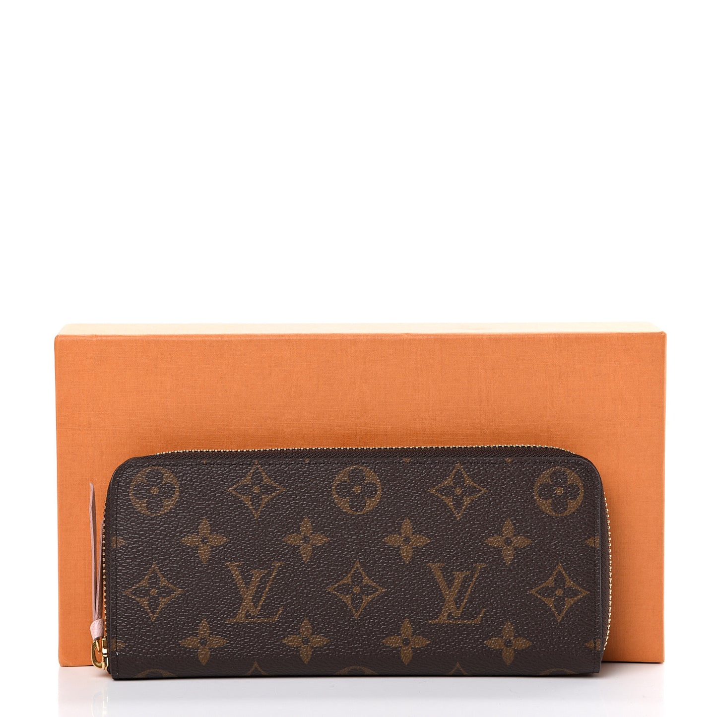 Monogram Clemence Wallet Rose Ballerine