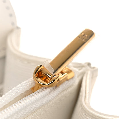 Chanel Shiny Caviar Quilted Flap Charm Wallet On Chain WOC White 13 of 13