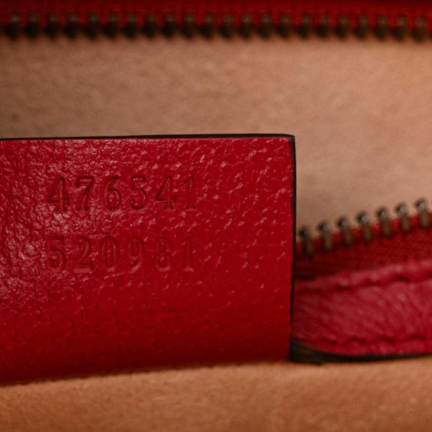 GG Supreme Monogram Small Queen Margaret Top Handle Bag Red