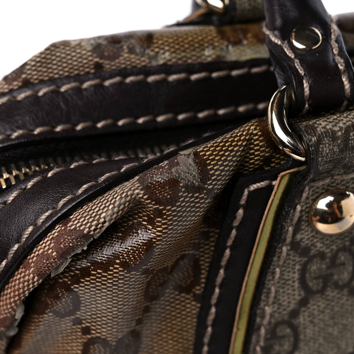 Crystal Monogram Medium Mix Dark Brown