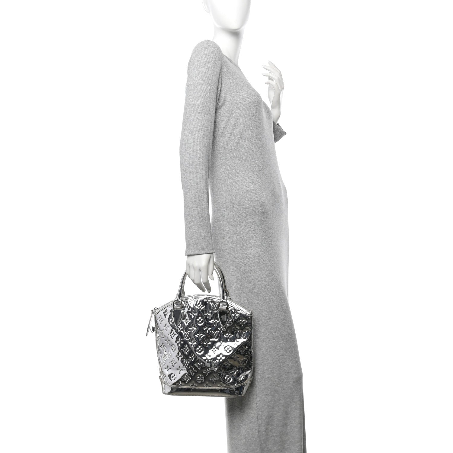 Louis Vuitton Monogram Miroir Lockit Silver 2 of 14