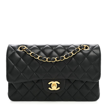 Chanel Lambskin Quilted Small Double Flap Black 1 of 10