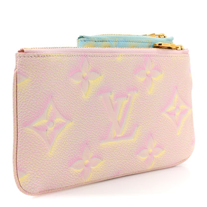 Louis Vuitton Empreinte Monogram Summer Stardust Trio Pouch Pink Water Green Lilas 3 of 10