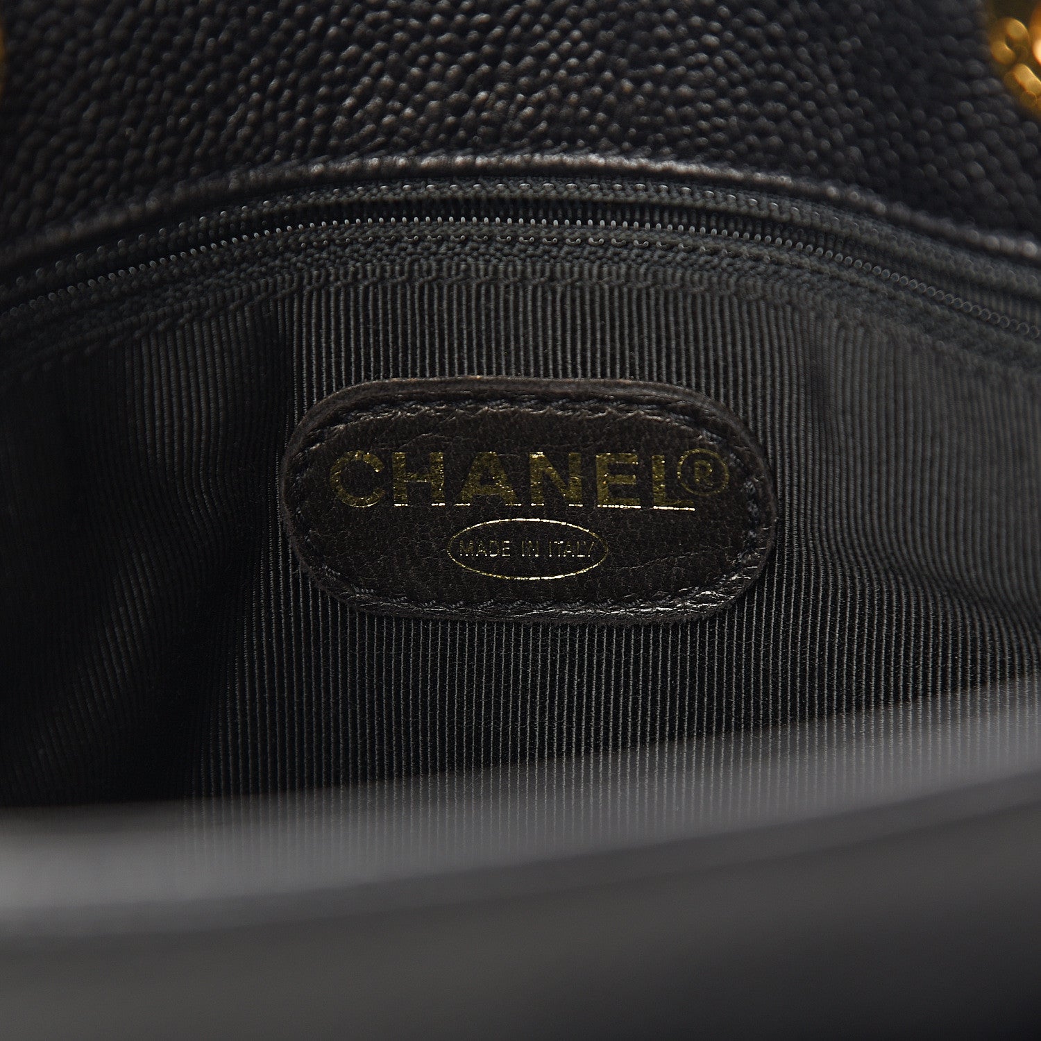 Chanel Caviar Flap Shoulder Bag Black 5 of 9