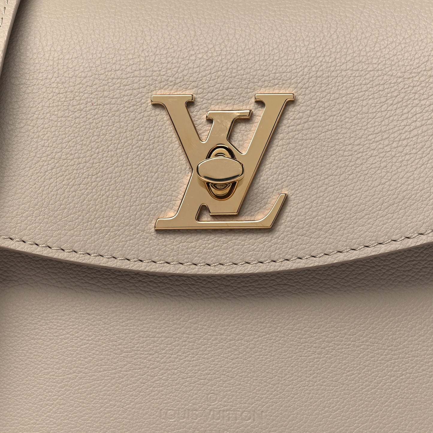Soft Calfskin Mini Lockme Ever Greige