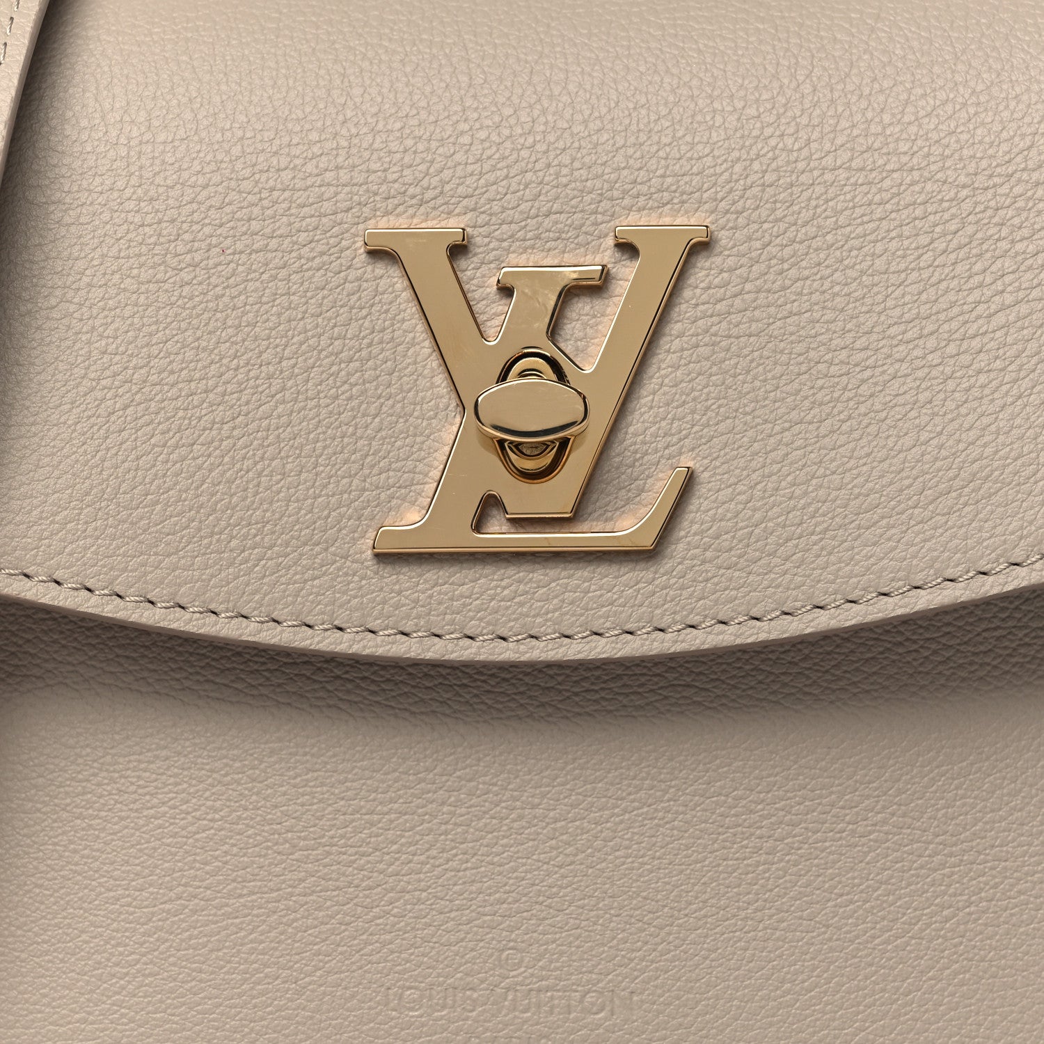 Louis Vuitton Soft Calfskin Mini Lockme Ever Greige 7 of 9
