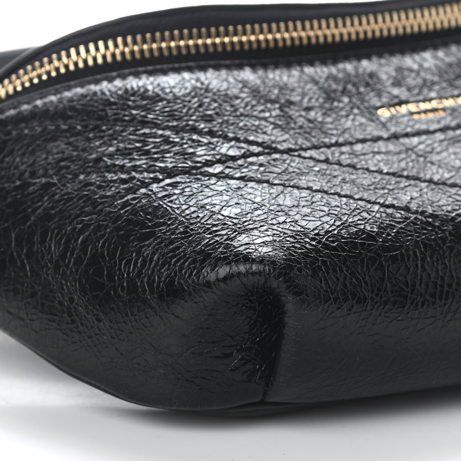 Givenchy Crackle Calfskin ID Belt Bag Black 9 of 12