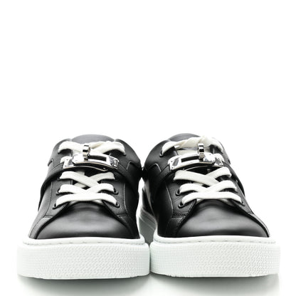 Hermes Calfskin Day Sneakers 36.5 Black 2 of 9