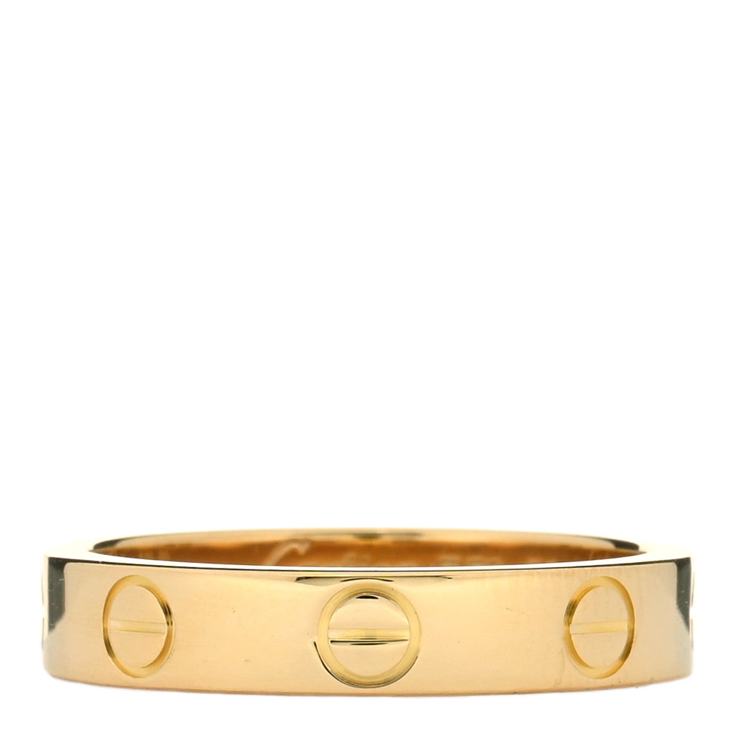 Cartier 18K Yellow Gold 3.5mm LOVE Wedding Band Ring 50 5.25 1 of 5