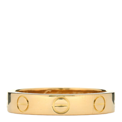 Cartier 18K Yellow Gold 3.5mm LOVE Wedding Band Ring 50 5.25 1 of 5