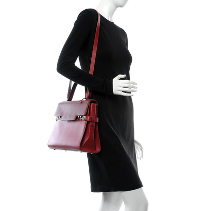Delvaux Smooth Calfskin GM Tempete Satchel Rouge 2 of 10