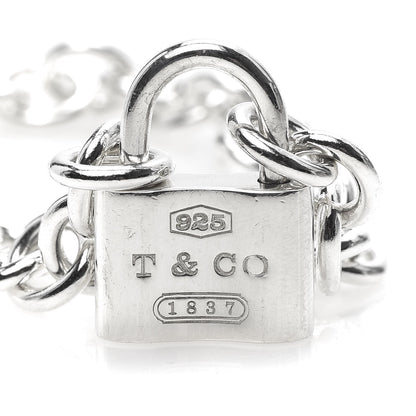 Tiffany Sterling Silver 1837 Lock Charm Bracelet 4 of 8