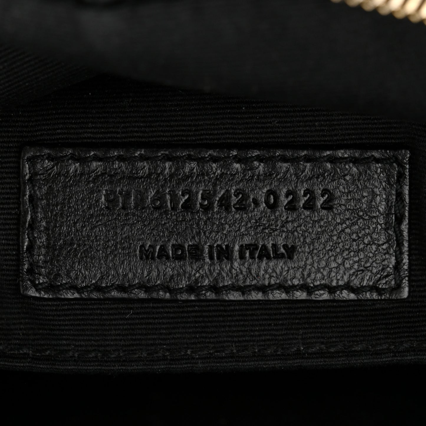 Patent Calfskin Crocodile Embossed Monogram Lou Camera Bag Black
