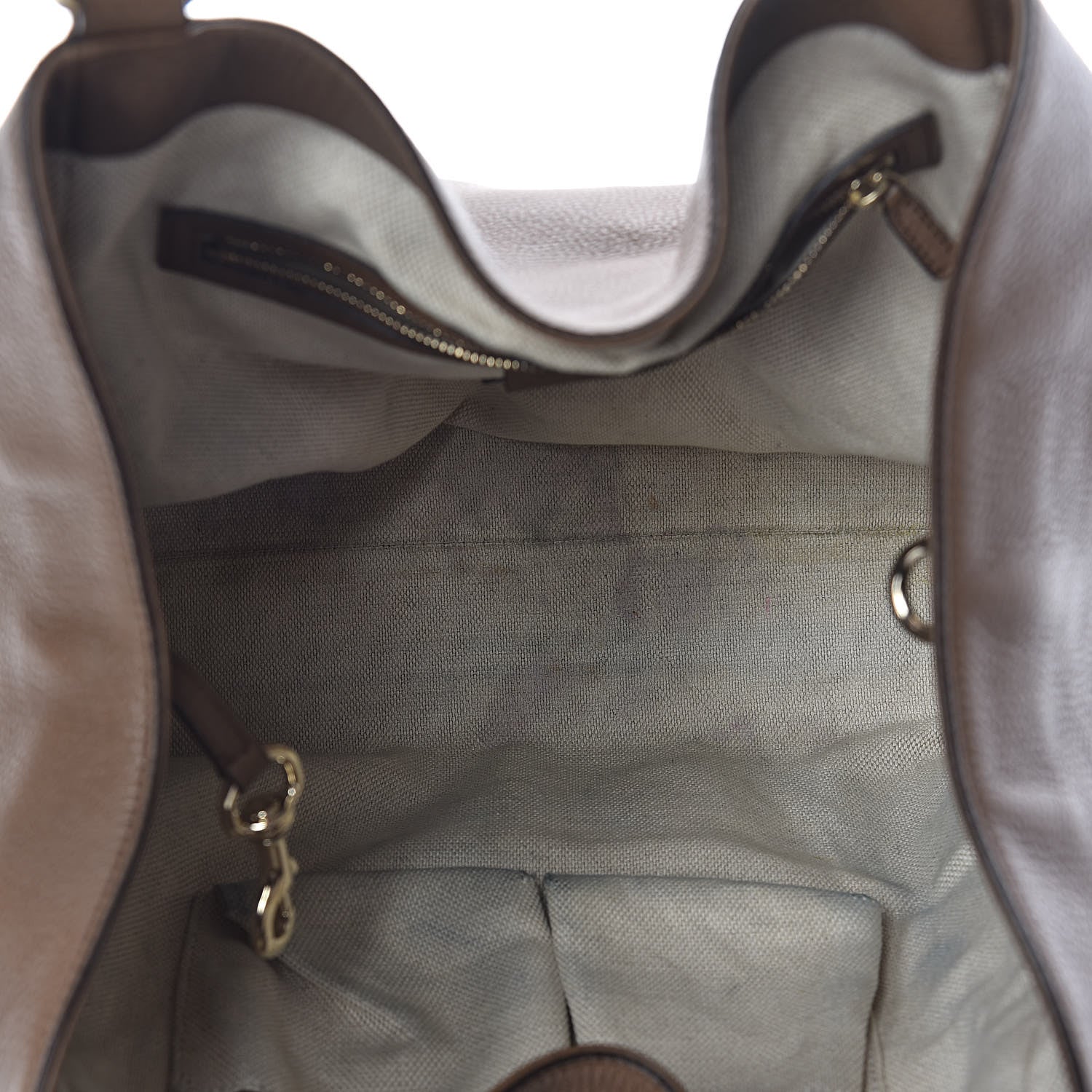 Gucci Pebbled Calfskin Medium Soho Shoulder Bag Brown 5 of 14