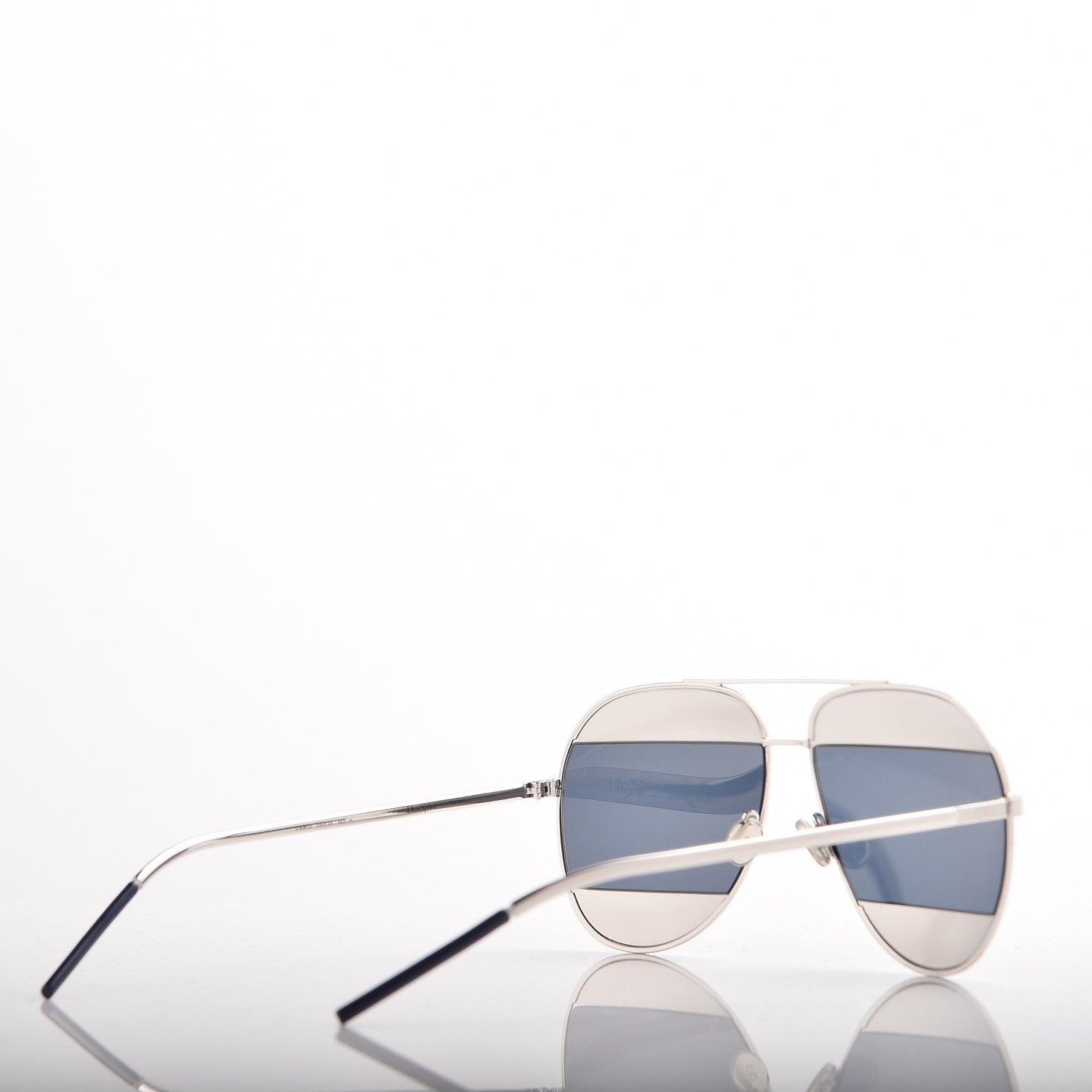 Christian Dior Split 1 Aviator Sunglasses Silver 4 of 7