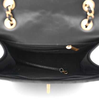 Chanel Aged Calfskin Chevron Quilted Backpack Black 5 of 10