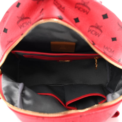 MCM Visetos Small Side Stud Stark Backpack Corail 5 of 9