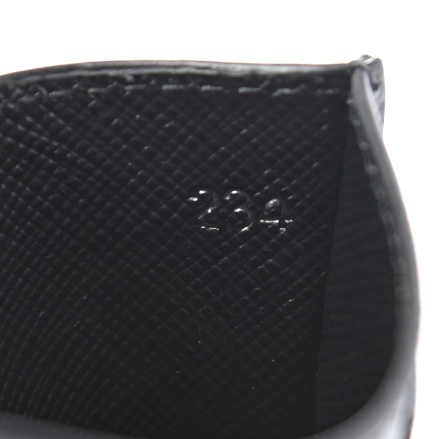 Saffiano Metal Card Holder Black
