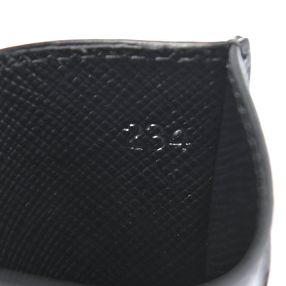 Prada Saffiano Metal Card Holder Black 7 of 7