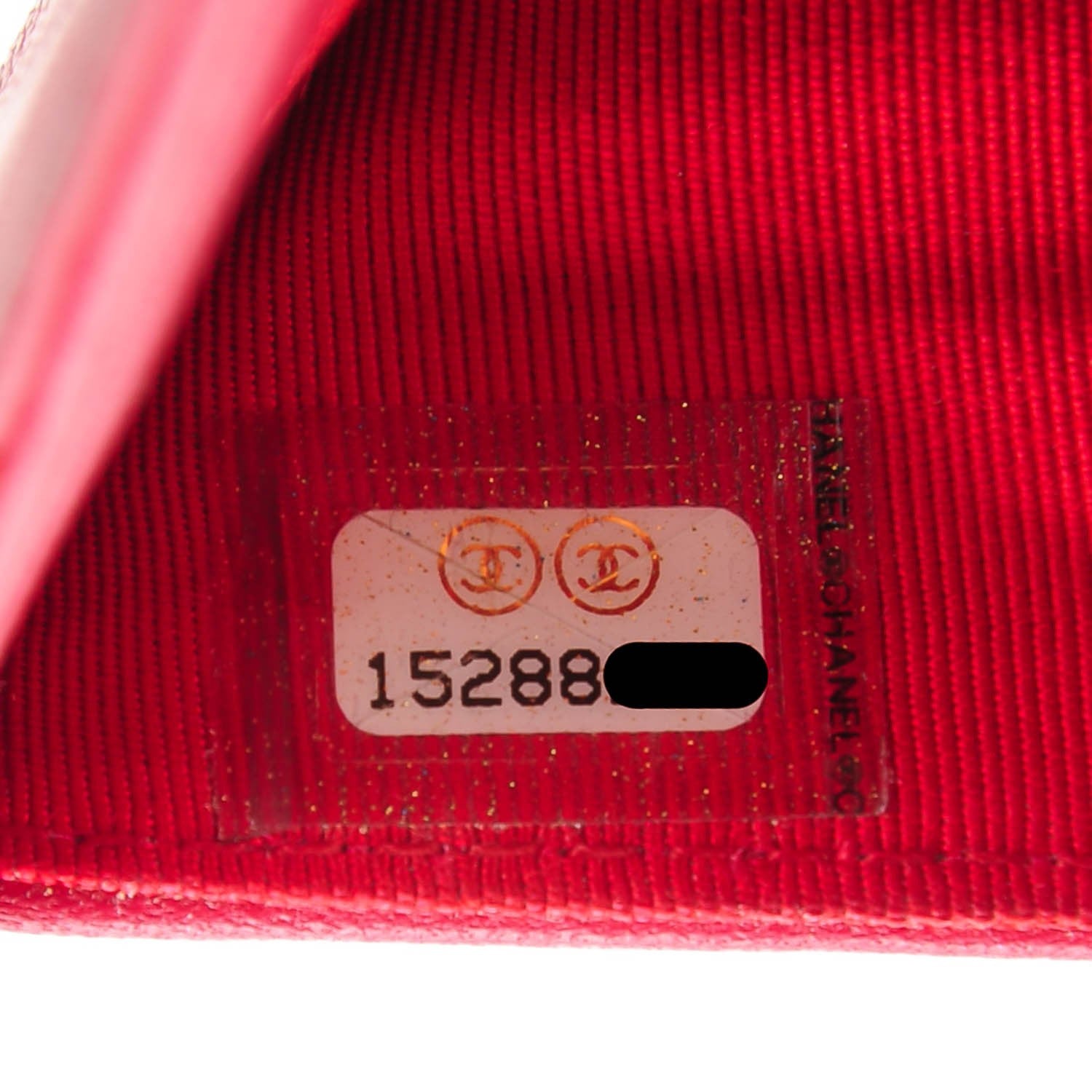 Chanel Lambskin Quilted Yen Wallet Red 8 of 13