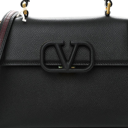 Valentino Garavani Grainy Calfskin Small VSling Top Handle Bag Black 6 of 9