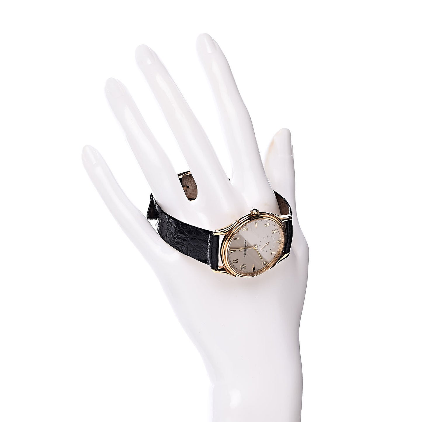 18K Yellow Gold Alligator 32mm Les Historiques Manual Winding Watch 92239