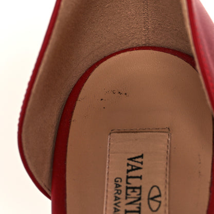 Valentino Garavani Calfskin Soul Rockstud Ankle Strap 105mm Sandals 36 Rosso Valentino 9 of 10