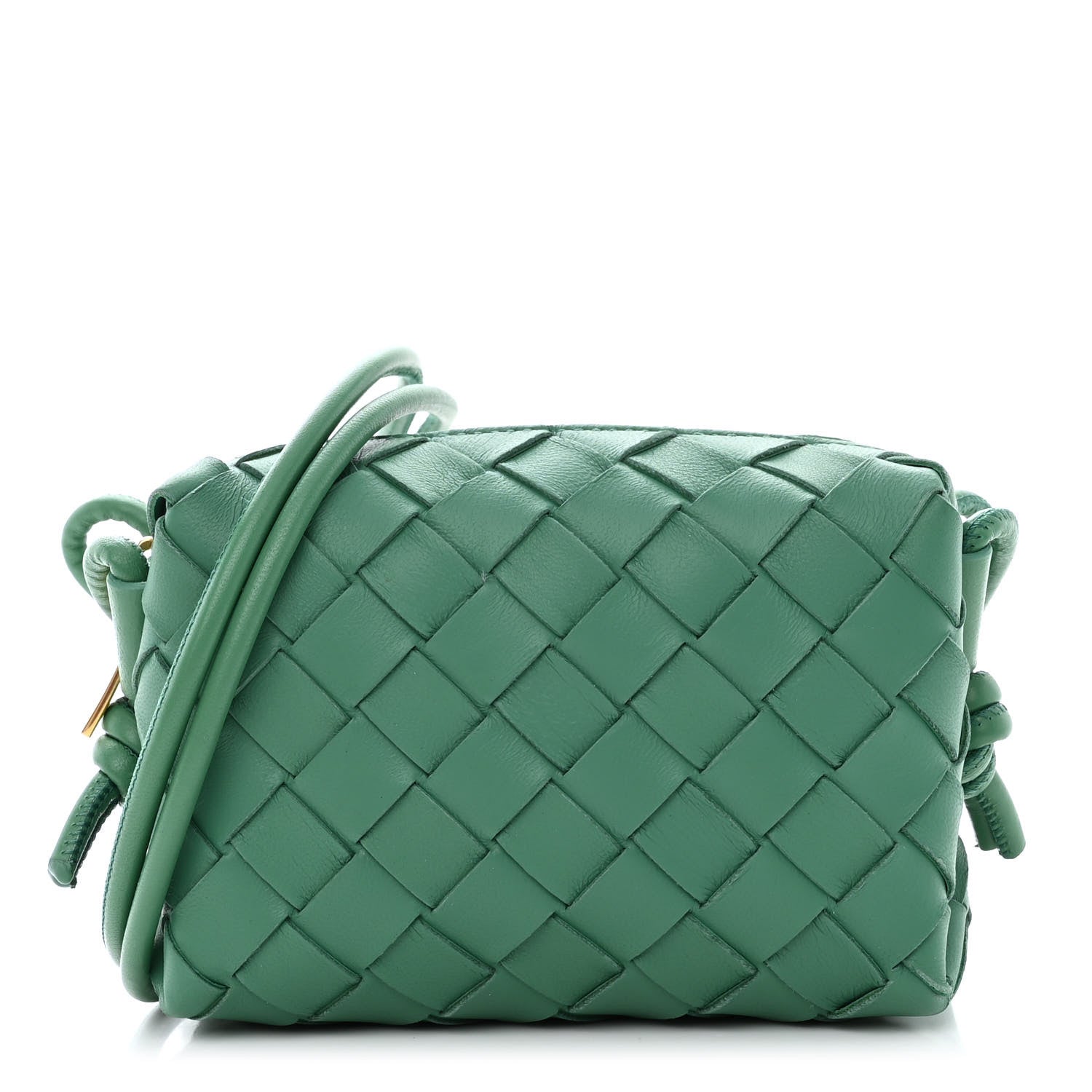 Bottega Veneta Nappa Intrecciato Candy Loop Camera Bag Mermaid 1 of 9