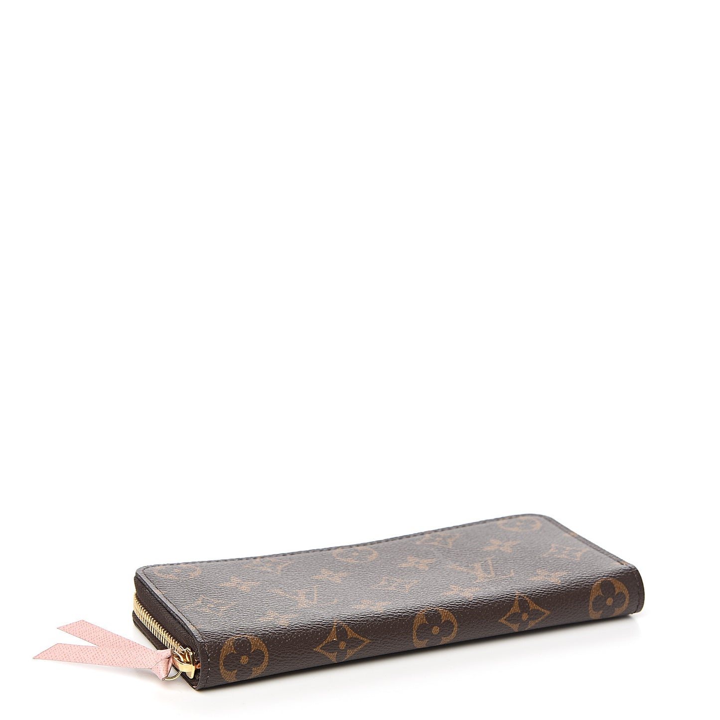 Monogram Clemence Wallet Rose Ballerine