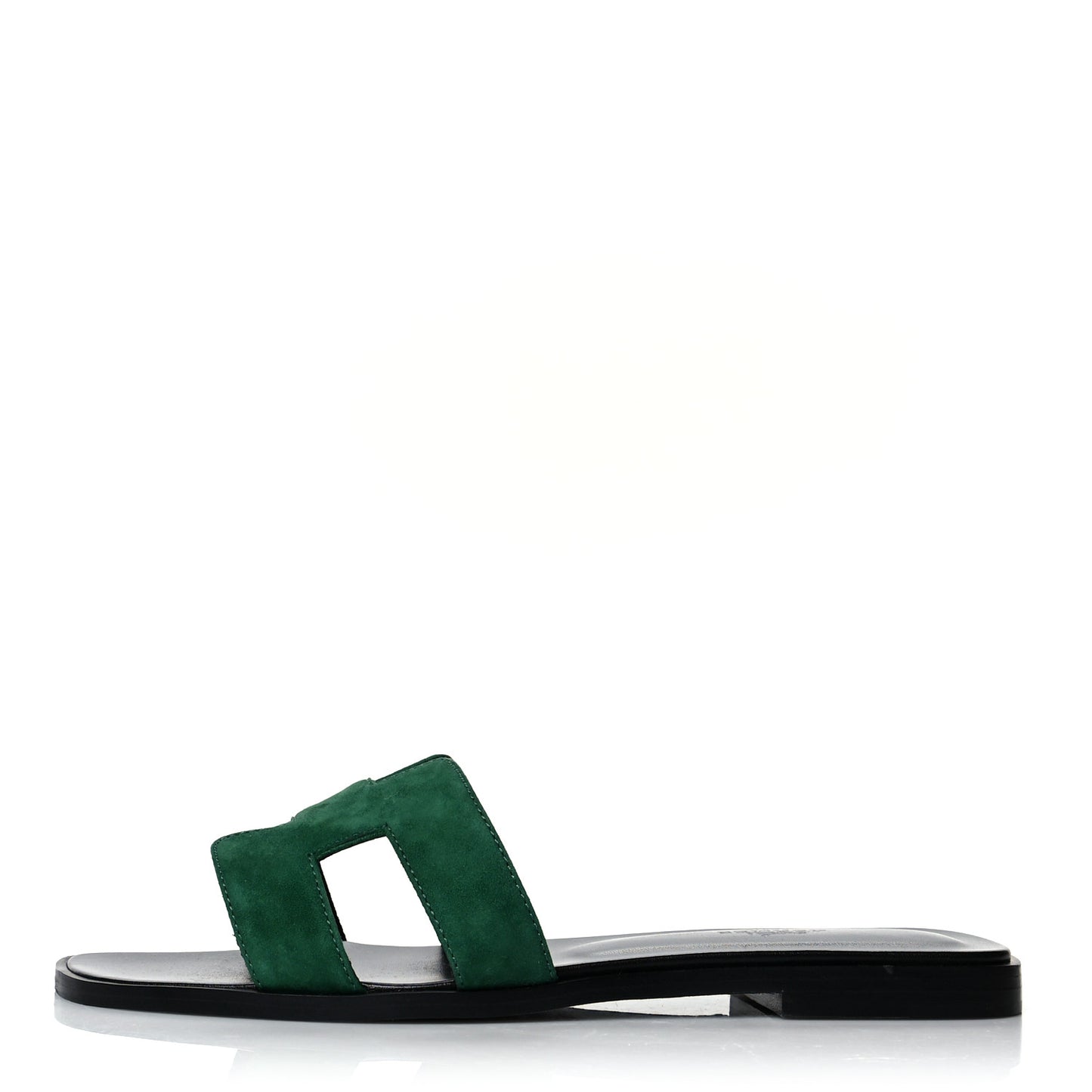 Suede Goatskin Oran Sandals 38 Vert Electrique