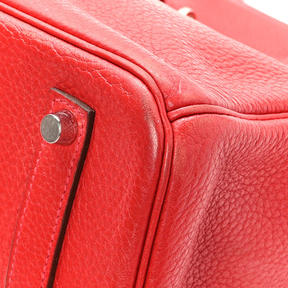 Hermes Taurillon Clemence Birkin 35 Bougainvillea 9 of 11