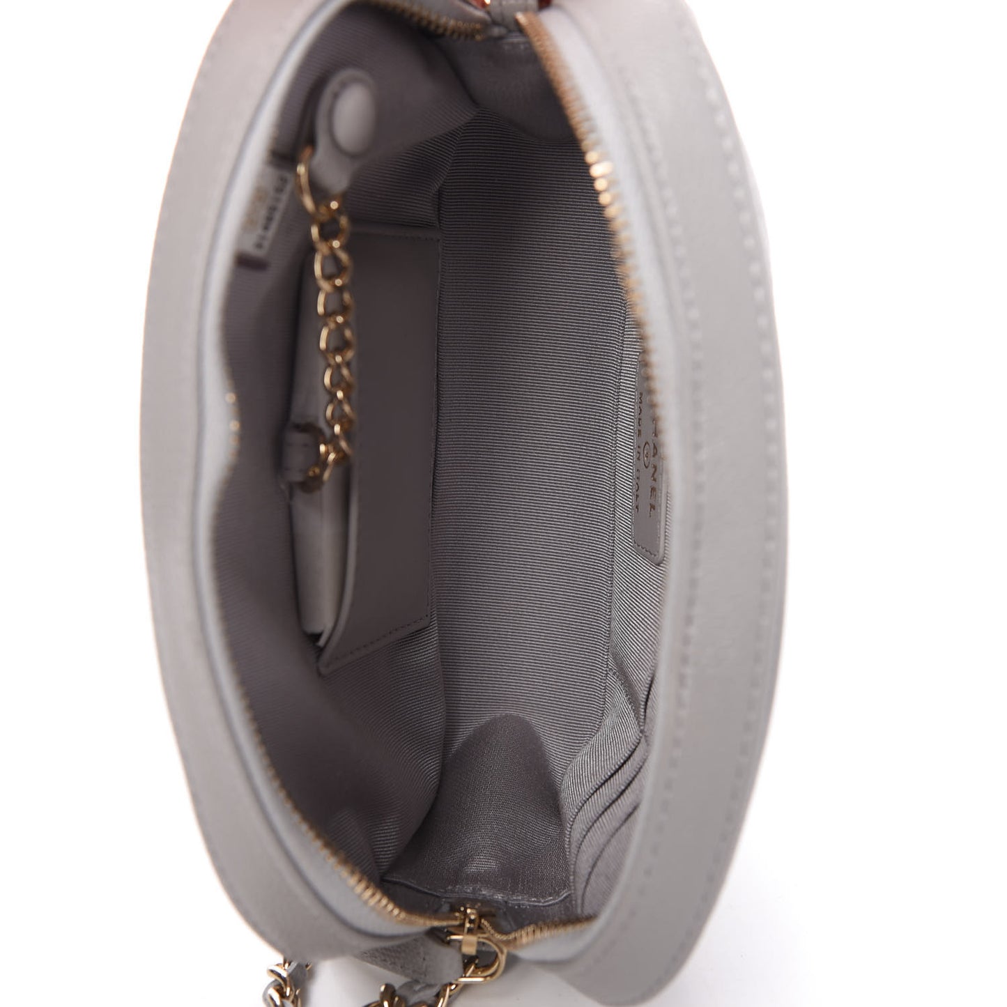 Caviar Quilted Camera Case Grey