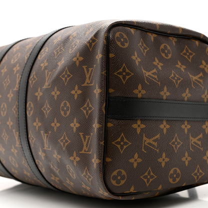Louis Vuitton Monogram Macassar Keepall Bandouliere 45 7 of 8