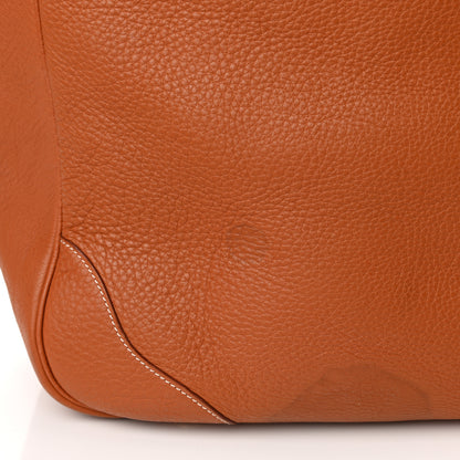 Hermes Taurillon Clemence Victoria 50 Travel Gold 16 of 20