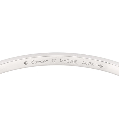 Cartier 18K White Gold 6 Diamond Small LOVE Bracelet 17 4 of 6