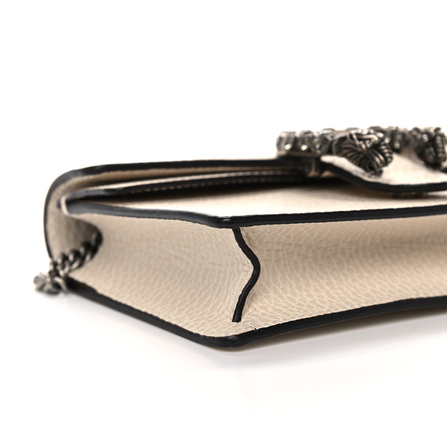 Dollar Calfskin Crystal Super Mini Dionysus Shoulder Bag Mystic White Black Diamond