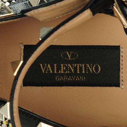 Valentino Garavani Crystal Camouflage Rockstud Cage Ballerina Flats 39 Black 7 of 7