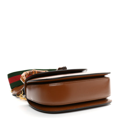 Gucci Boarded Dyana Lux Calfskin Small Bamboo 1947 Top Handle Bag Brown 5 of 11