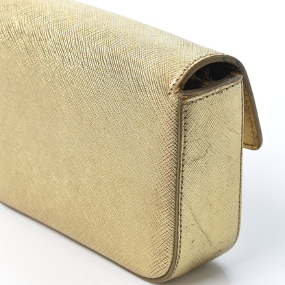 Prada Saffiano Box Clutch Platino 8 of 13