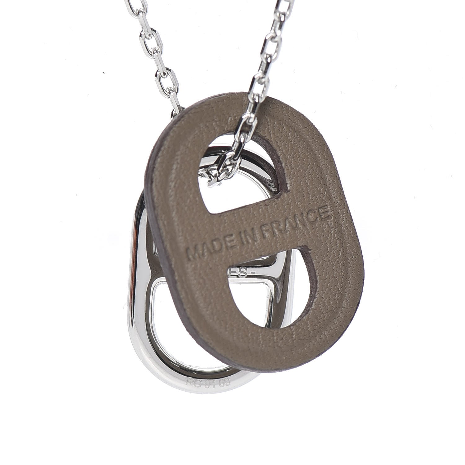 Hermes Swift O'Maillon Pendant Necklace Etoupe 5 of 7