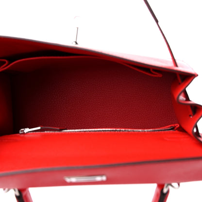 Hermes Epsom Kelly Sellier 25 Rouge de Coeur 5 of 10
