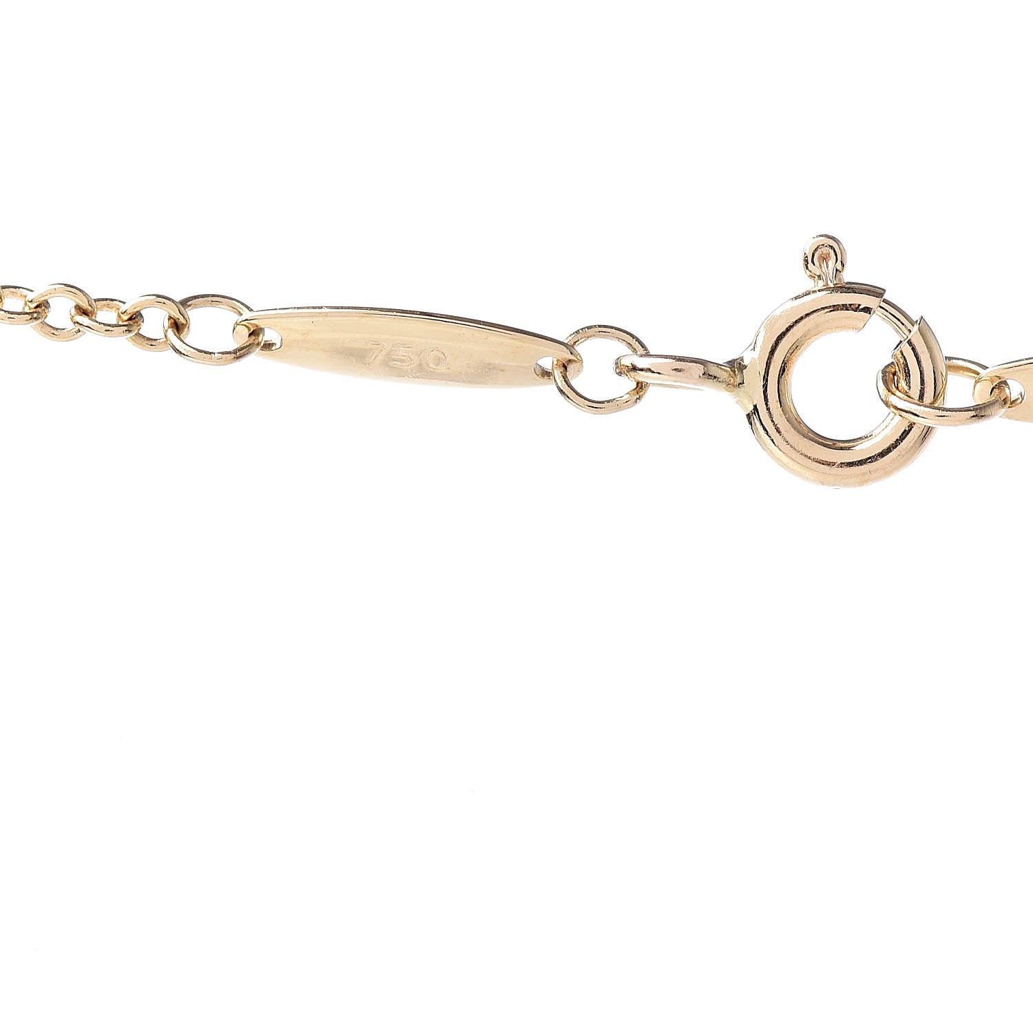 Tiffany 18K Yellow Gold Diamond 7mm Pearl Pendant Necklace 5 of 7