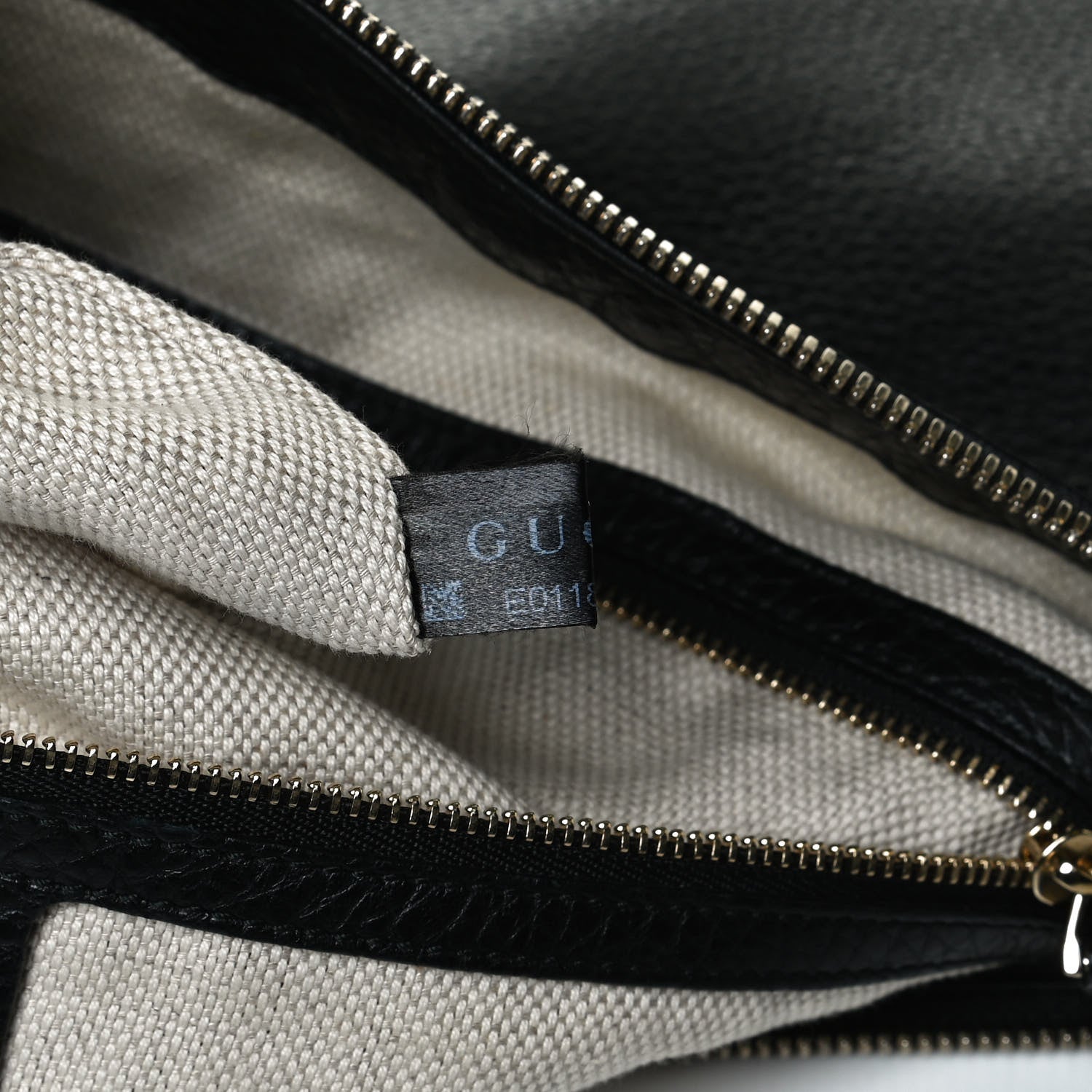 Gucci Pebbled Calfskin Medium Soho Hobo Black 13 of 27