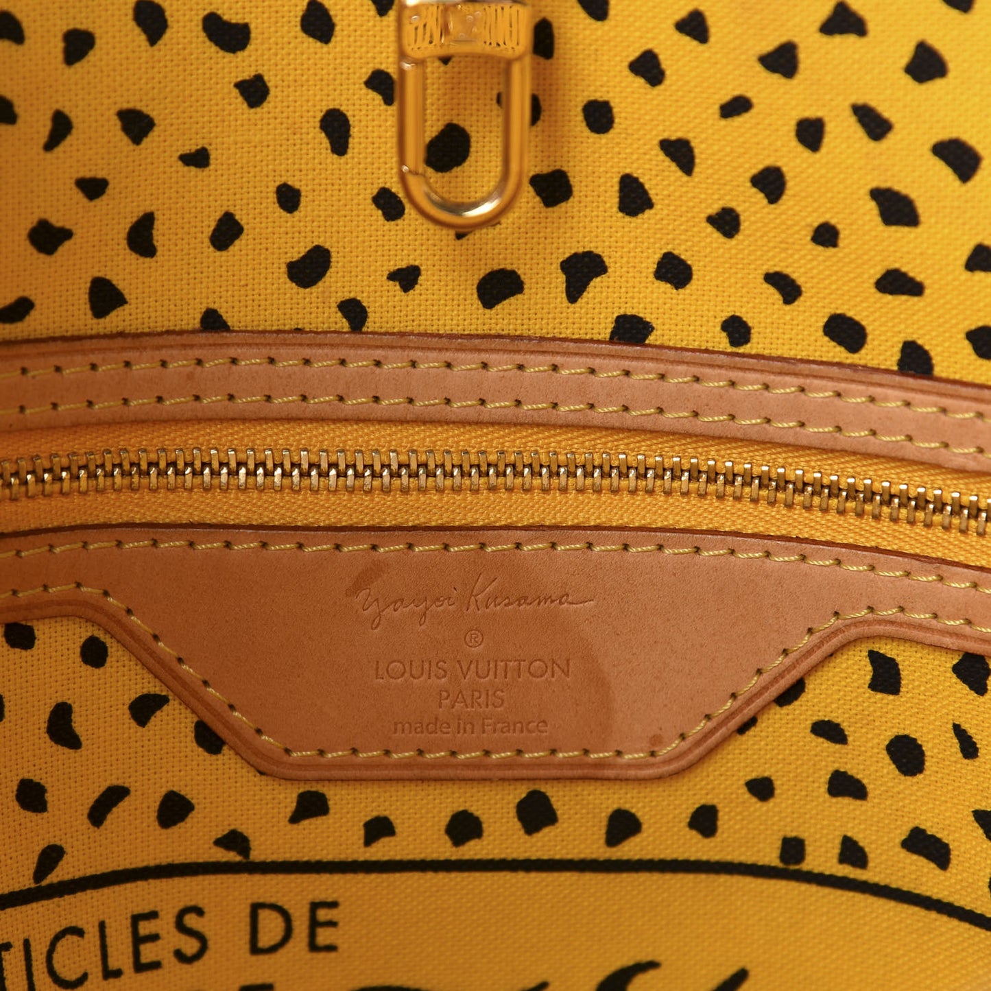 Monogram Kusama Waves Neverfull MM Yellow