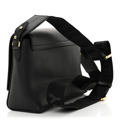 Burberry Grainy Calfskin Vintage Check Note Crossbody Bag Black 3 of 10