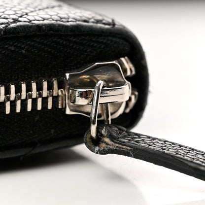 Chanel Caviar Quilted Large Gusset Zip Around Wallet Black 12 of 13